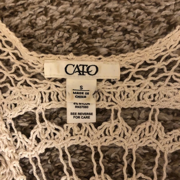 Cream Knit Boho Kimono - Picture 5 of 6